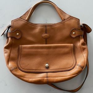 Tod’s Brown Leather Tote with Crossbody Option